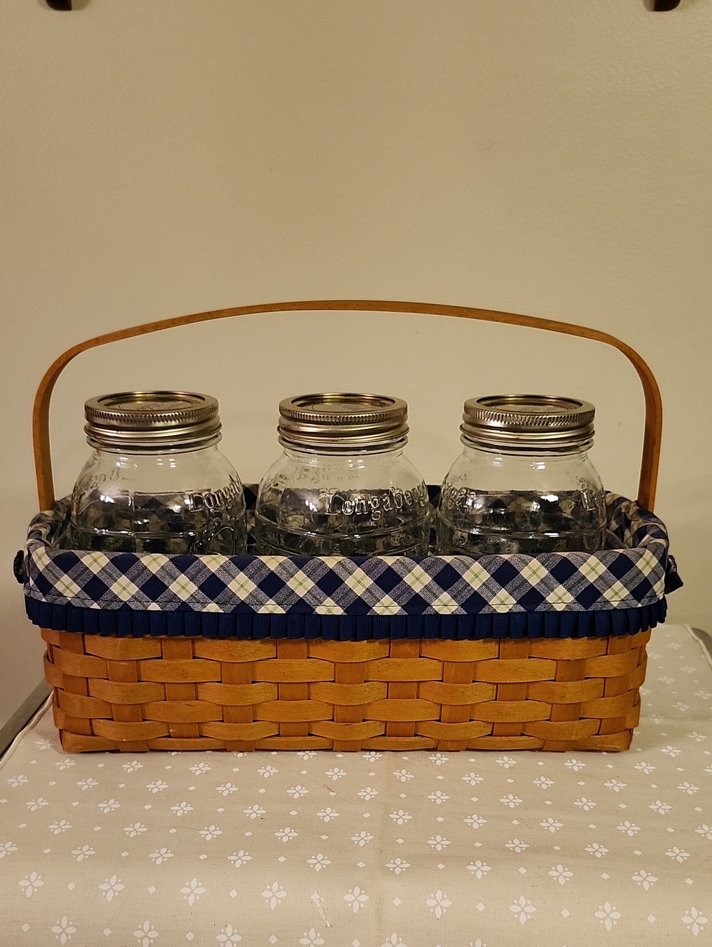 Longaberger Blue Ribbon Canning Basket